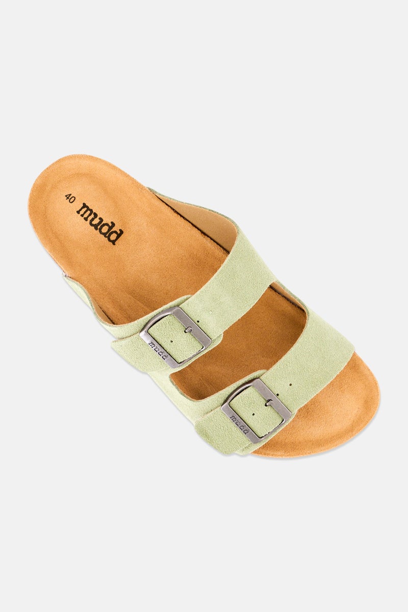 Mudd Men Slip On Cork Sandals, Olive - Image 4